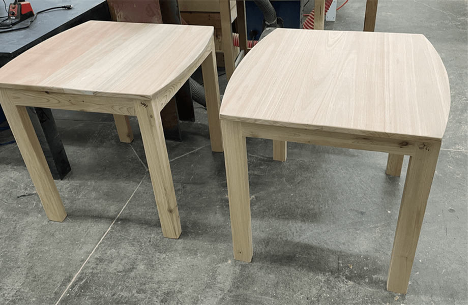  Light end tables made from reclaimed wood