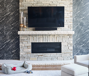 Mur d'accent de salon en Granite Nuit Orageuse